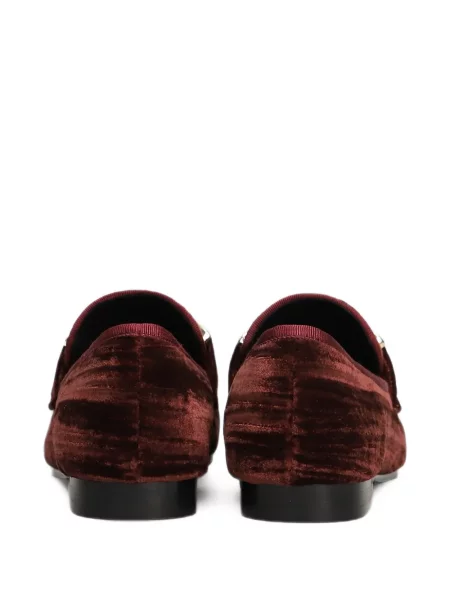 Pantofi loafer Bibi Lou de catifea roșu