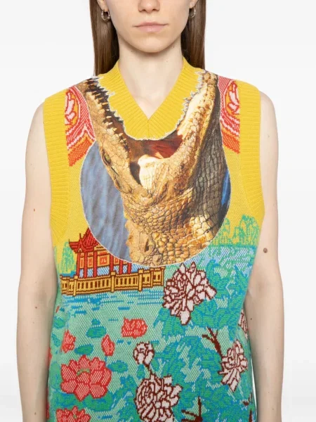 Vestă Penultimate cu imagine albastru