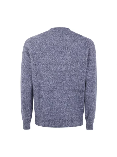 Dzianinowy sweter Brunello Cucinelli niebieski