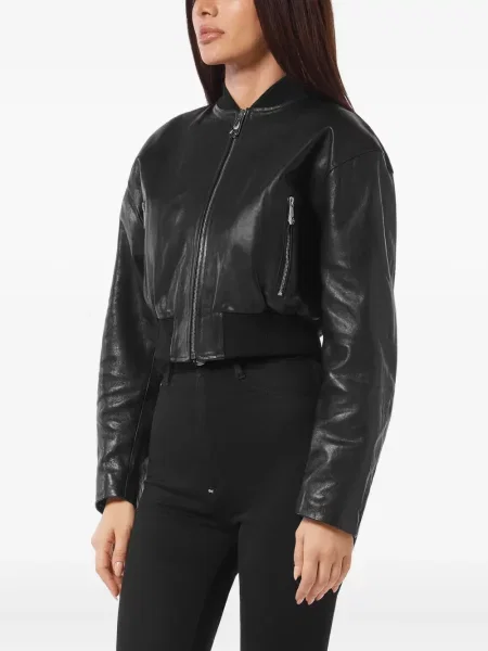 Geanta de piele Philipp Plein negru