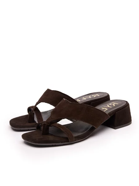 RYŁKO Flip-flops închis maro