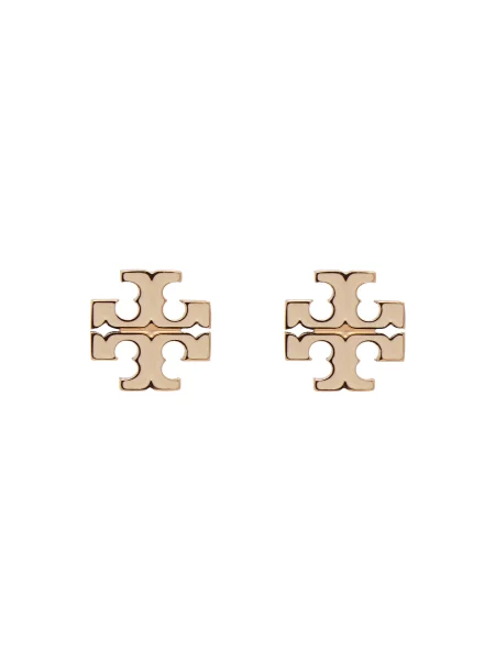 Naušnice Tory Burch Krem