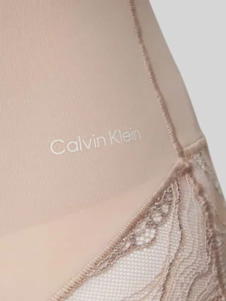 Body obszyte koronką Calvin Klein Underwear beżowy