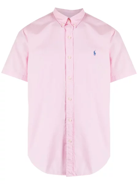 Cămașă Polo Ralph Lauren cu broderie roz