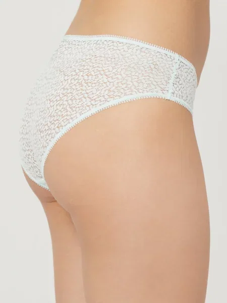 DKNY tangá dámske čipkované modrá