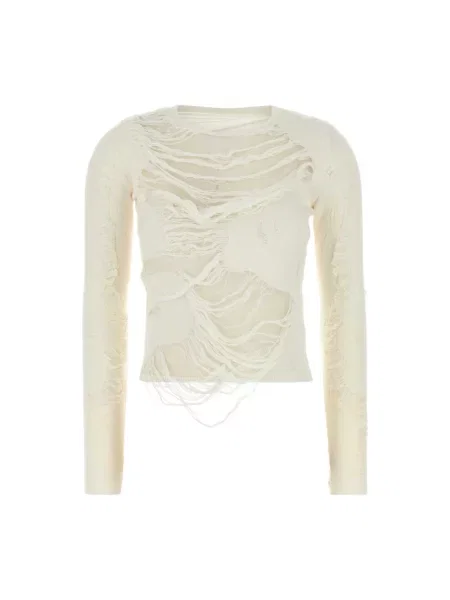 Sweter Mm6 Maison Margiela beżowy
