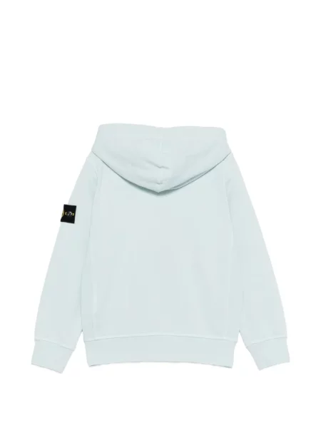 Dětska mikina s kapucí Stone Island modrá