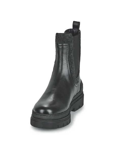 Pantofi Tommy Hilfiger din fetru negru