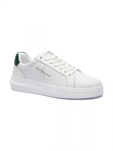 Calvin Klein Jeans De piele sneakers CHUNKY alb