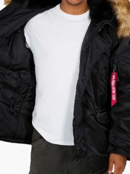 Alpha Industries rövid kabát 3 férfi téli fekete