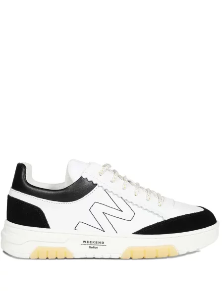 Sneakerși Weekend Max Mara din piele alb