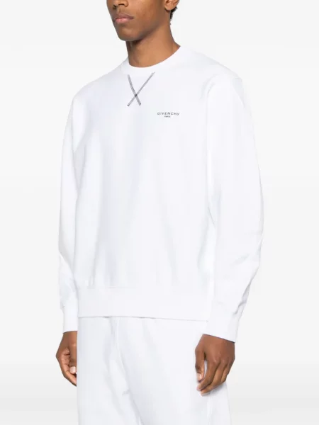 Hanorac Givenchy cu broderie alb