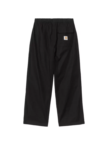 Hlače Carhartt Wip s autogramom crna