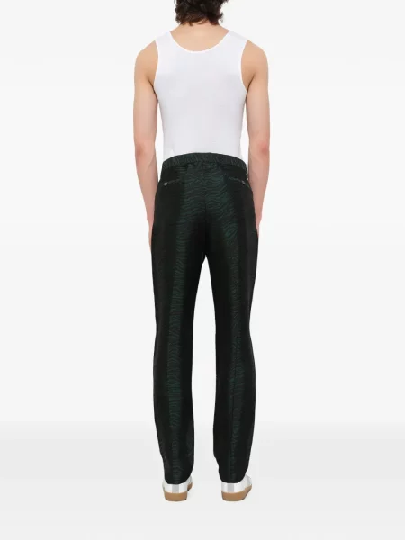 Pantaloni Lanvin din jacard cu model zebră negru