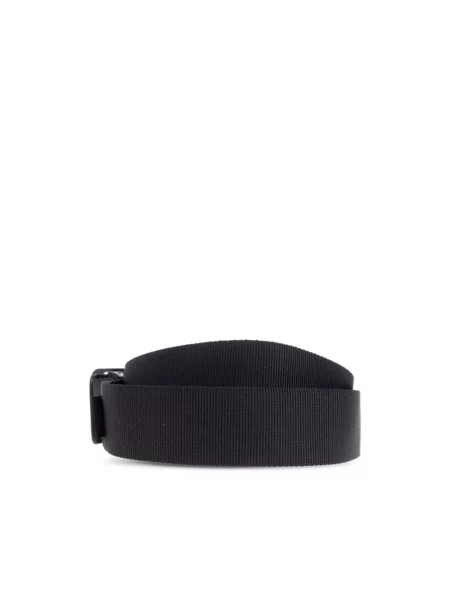 Pasek Stone Island w paski z kamieniami czarny