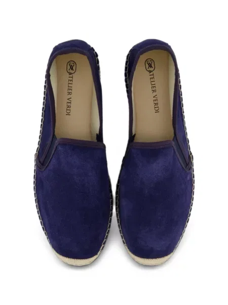 Espadrile Gibaldi din piele de căprioară albastru