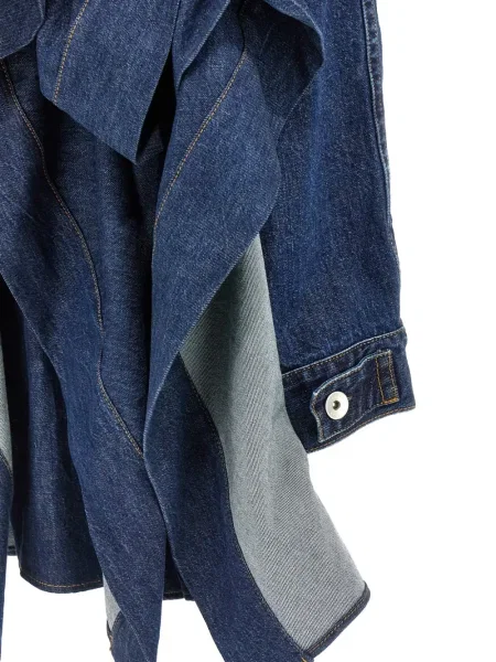 Mała mały sukienka jeansowa Sacai garniturowa niebieska