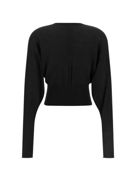 Pulover Rick Owens cu decolteu în V negru