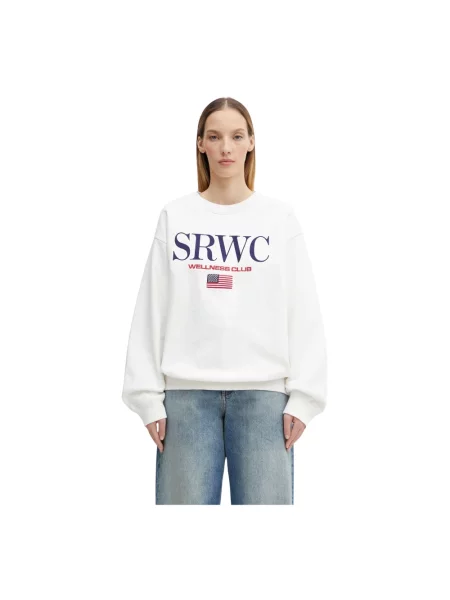 Haftowana bluza Sporty And Rich biała