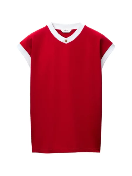 Tricou Versace din jerseu roșu