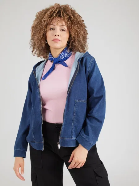 Persona by Marina Rinaldi Prechodná bunda LAMPADA denim modrá