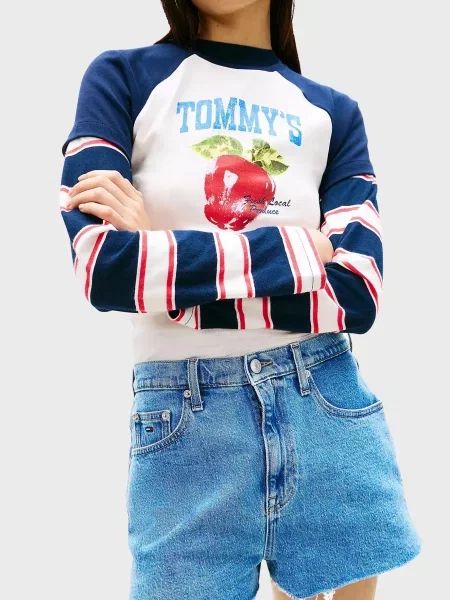 Джинсовые шорты Tommy Jeans голубые
