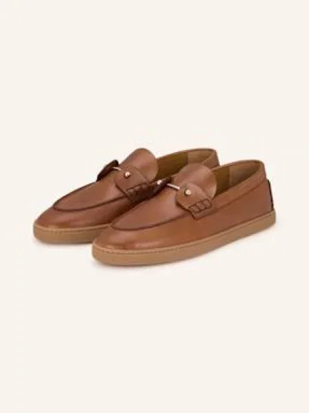 Christian Louboutin Loafersy Chambeliboat braun brązowe