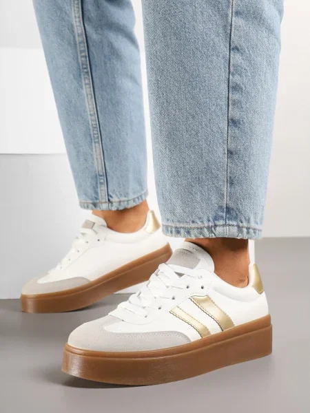 Sneakers Denirla Aurii alb