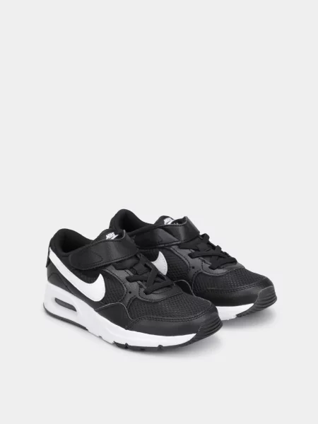 Дитячі Кросівки повсякденні NIKE AIR MAX SC шкіра/штучна шкіра чорний