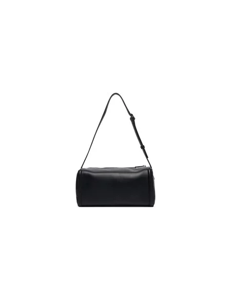 Calvin Klein Torbica Bold Ck Slouchy Shoulder Bag Crna bijela