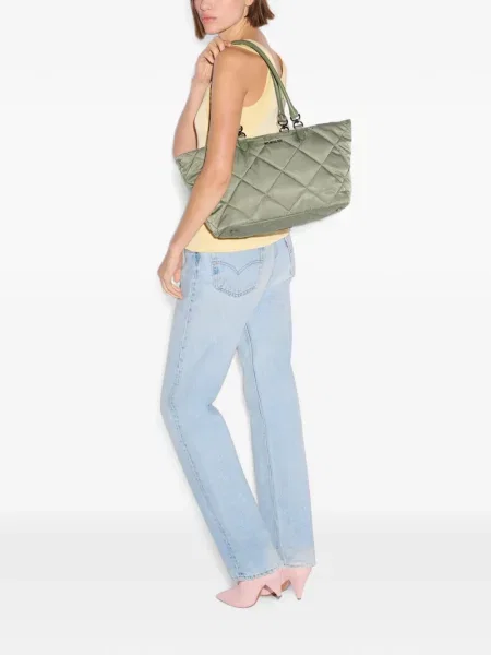 Matlasat geantă shopper Mz Wallace verde