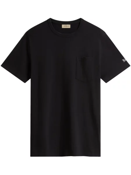 Tricou Woolrich cu broderie negru