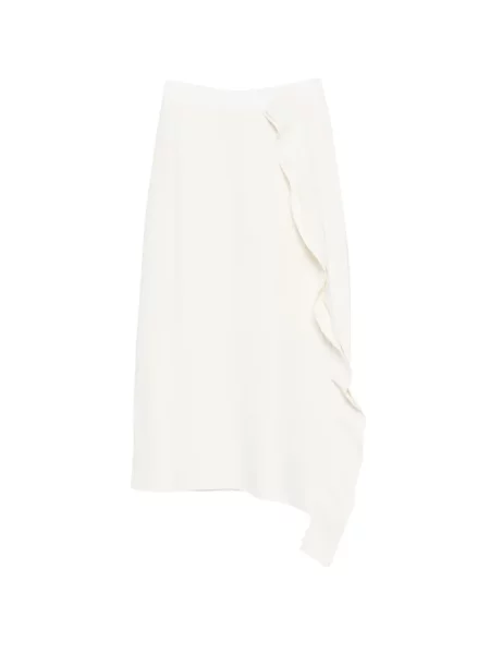 Fustă midi Liviana Conti cu volane până la genunchi