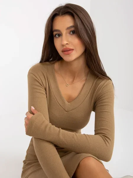 Rochie Fashionhunters de costum bej