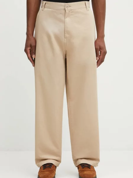 Carhartt WIP pantaloni de Brady Pant pantaloni drepti bărbătești de bej