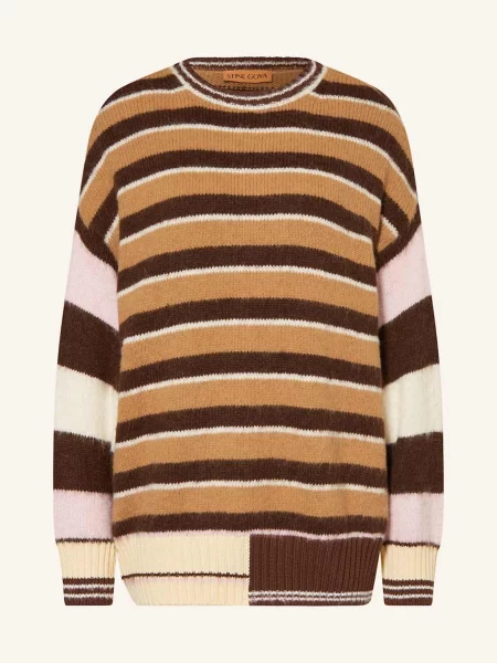 Stine Goya Sweter braun biały