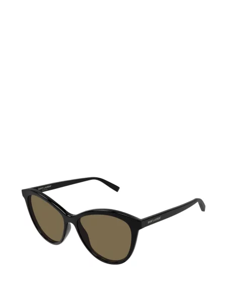 Sunčane naočale Saint Laurent Eyewear s autogramom crna