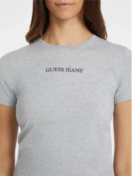 Tričko Guess Jeans šedé