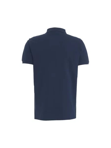 Koszulka polo o kroju slim fit z wyhaftowanym logo Polo Ralph Lauren niebieska