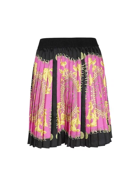 Spódnica jeansowa Versace Jeans Couture fioletowa