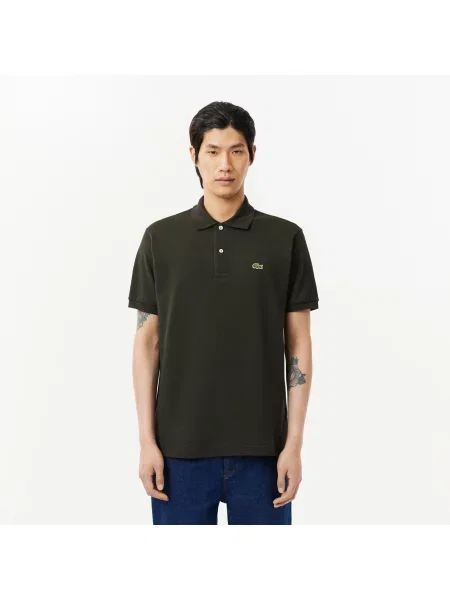 Lacoste Koszulka Polo Oryginał Petit Piqué zielona