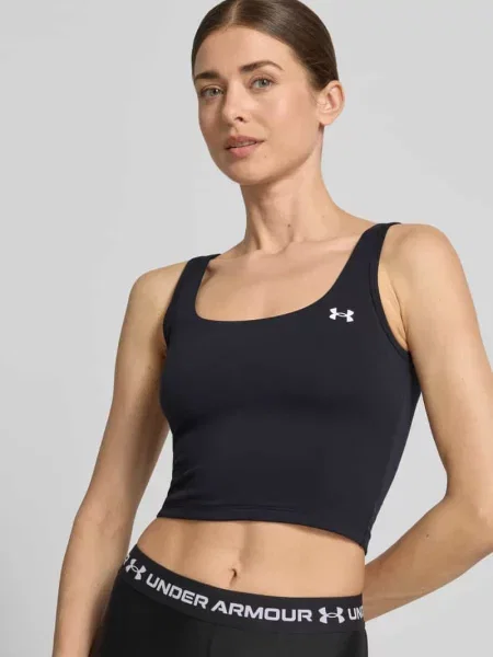 Crop top Under Armour z nadrukiem czarny