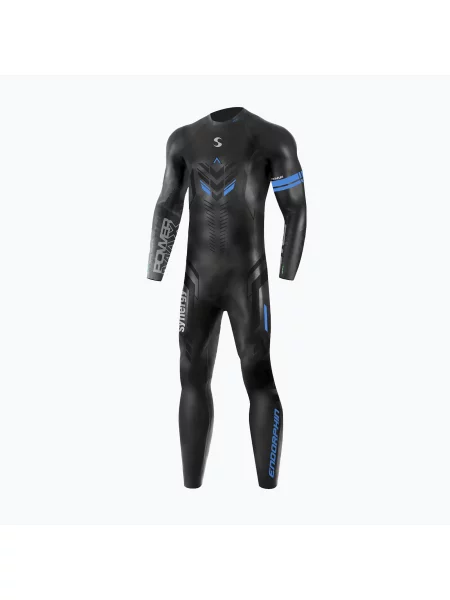 Costum de neopren de triatlon pentru bărbați Synergy Endorphin Full Sleeve mm black/blue negru