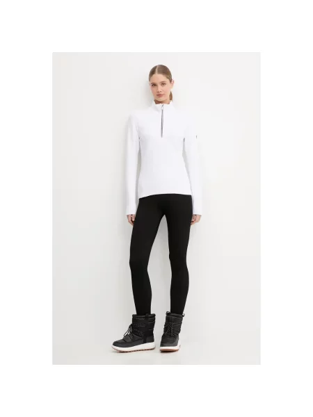 Lniany top sportowy Newland biały