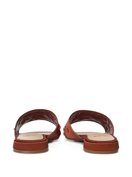 Sandale V°73 din satin maro