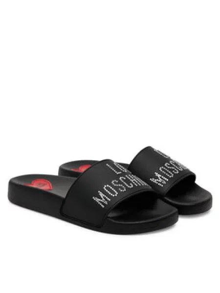 Pantofle Love Moschino černé
