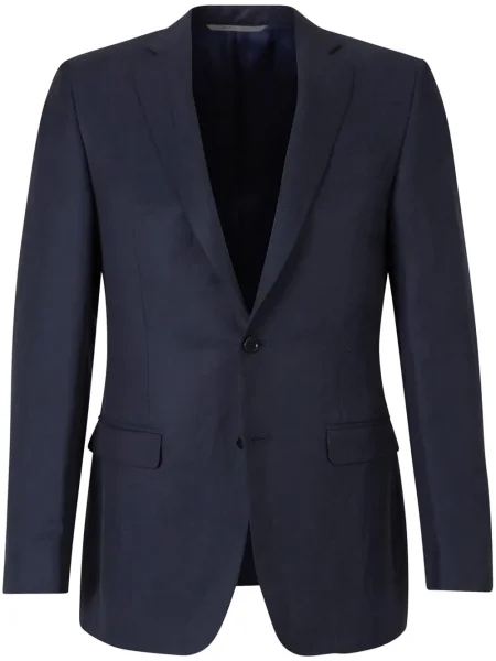 Sacou Canali cu un singur rând de nasturi albastru