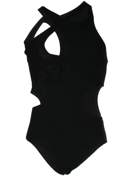 Žebrovaný body Natasha Zinko černý