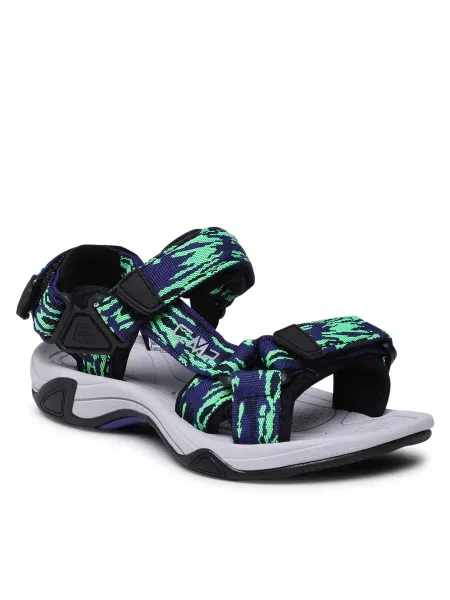 CMP Hamal detské sandále b.blue/verde fluo čierna