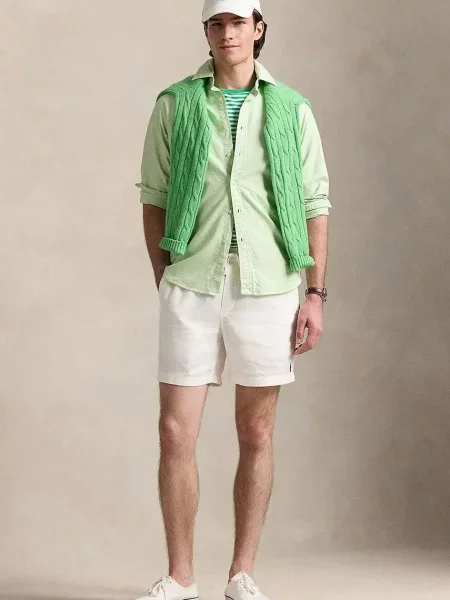 Сорочка Polo Ralph Lauren Sport Shirt regular класичний комір зелений